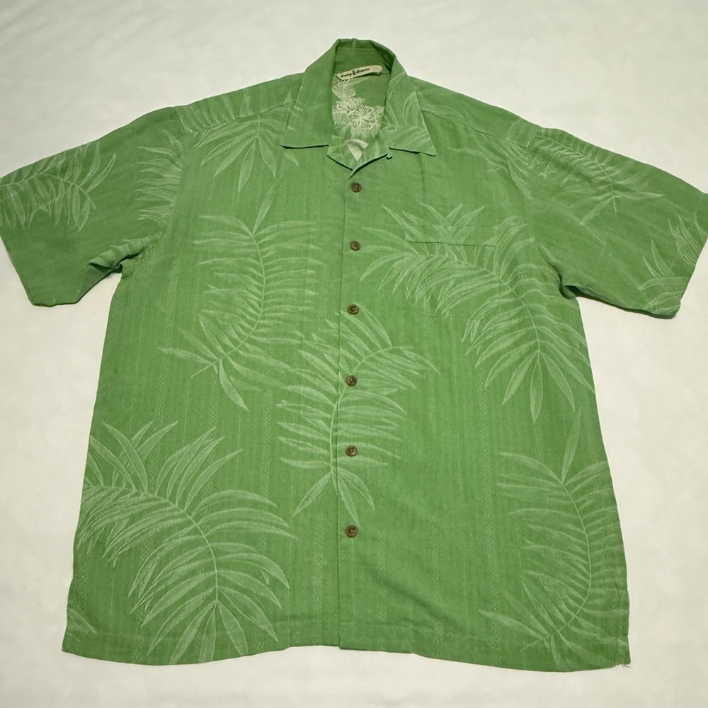 Tommy Bahama button up Hawaiian 100% silk shirt M - Picture 2 of 7